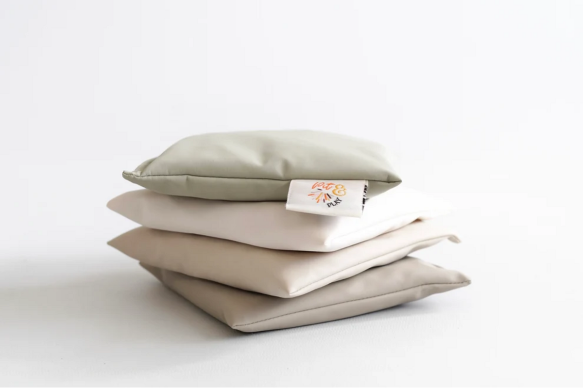 Pittenzakjes waterafstotend | Set van 4 Natural Green