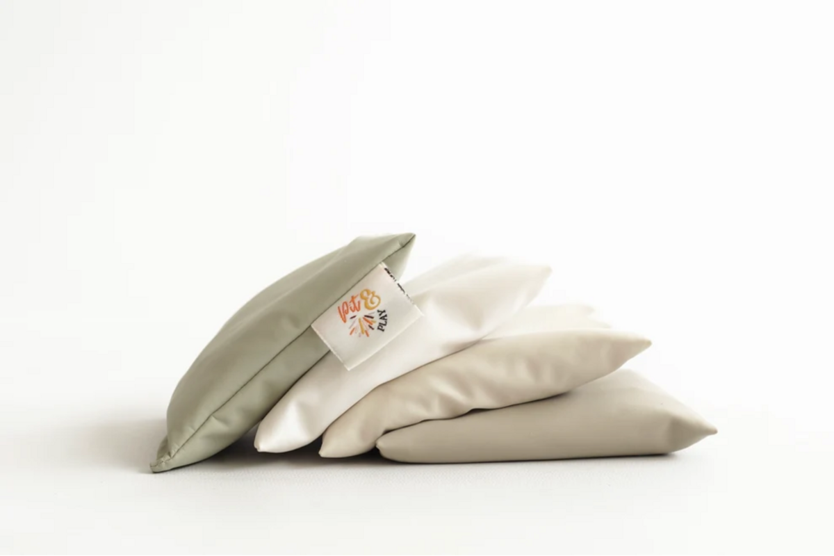 Pittenzakjes waterafstotend | Set van 4 Natural Green