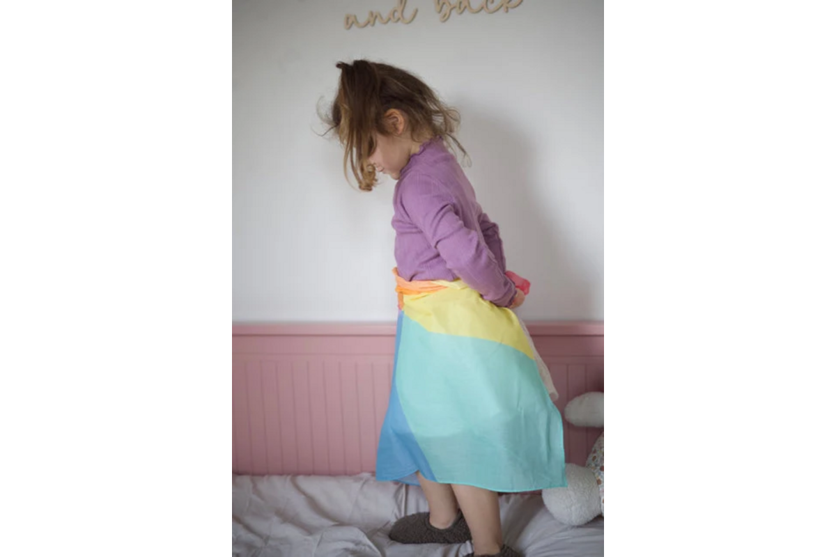 Speeldoek Medium | Pastel colorblock, 100% katoen