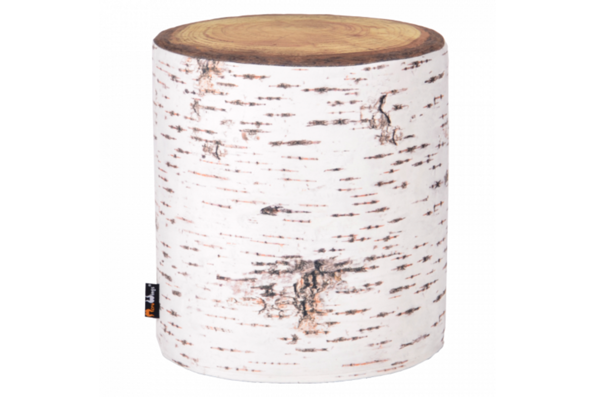 Poef indoor Noorse berk, 45 cm hoog