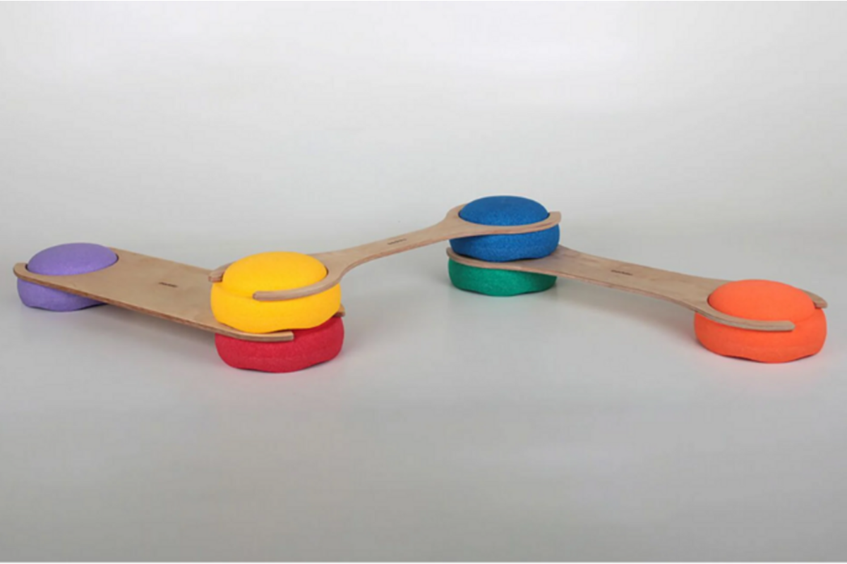 Pedalo® Balancing bar for stacking blocks, set van 3 stuks