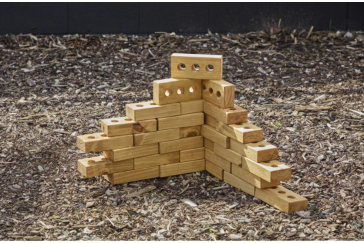 Blokken, lichtgewicht, zacht hout, 30 stuks
