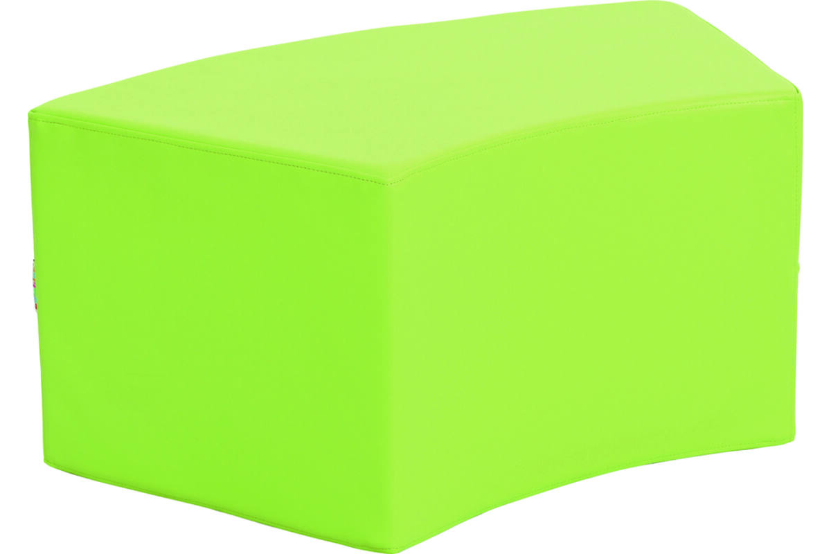 Poef Paolo kort, helder groen