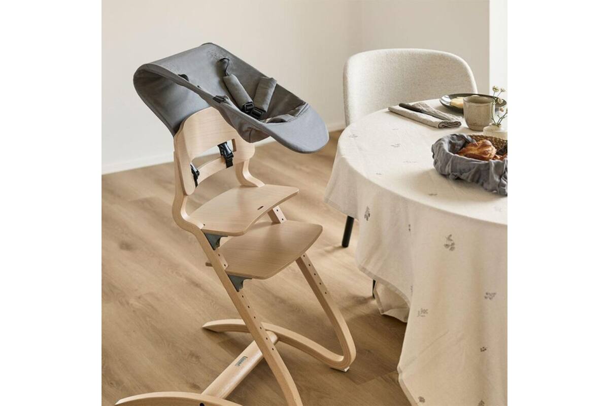 Leander newborn seat for highchair, Cool grey