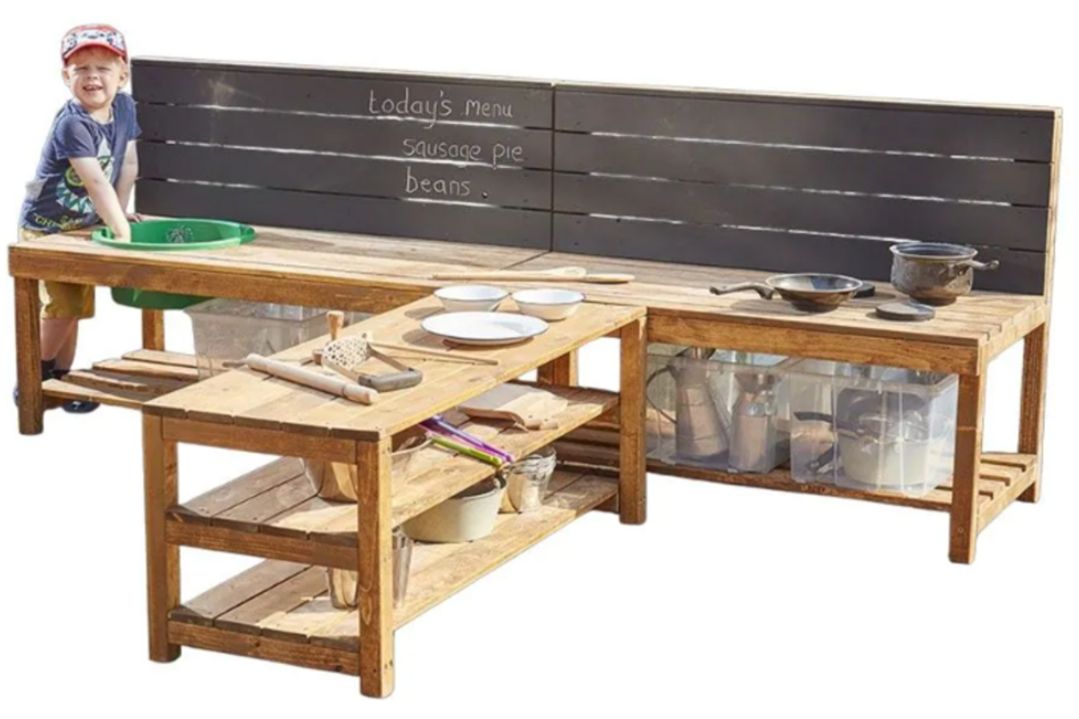 Werktafel T-vorm, 48 cm hoog