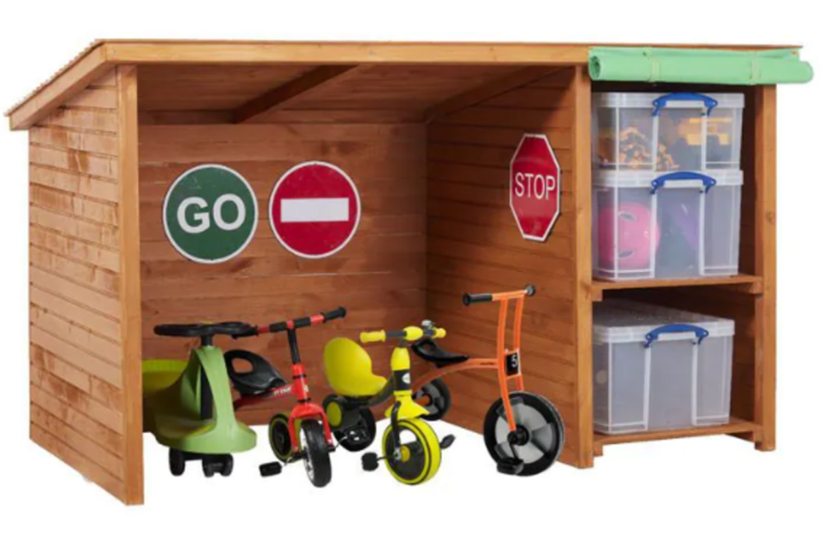 Fietsenstalling met opslag