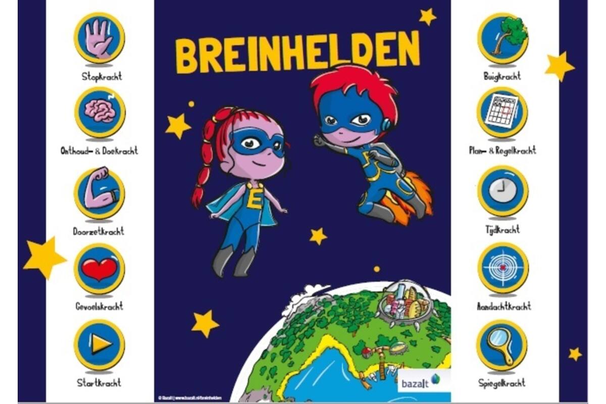 Breinhelden groep 1-2 Poster (ongevouwen) 5 stuks