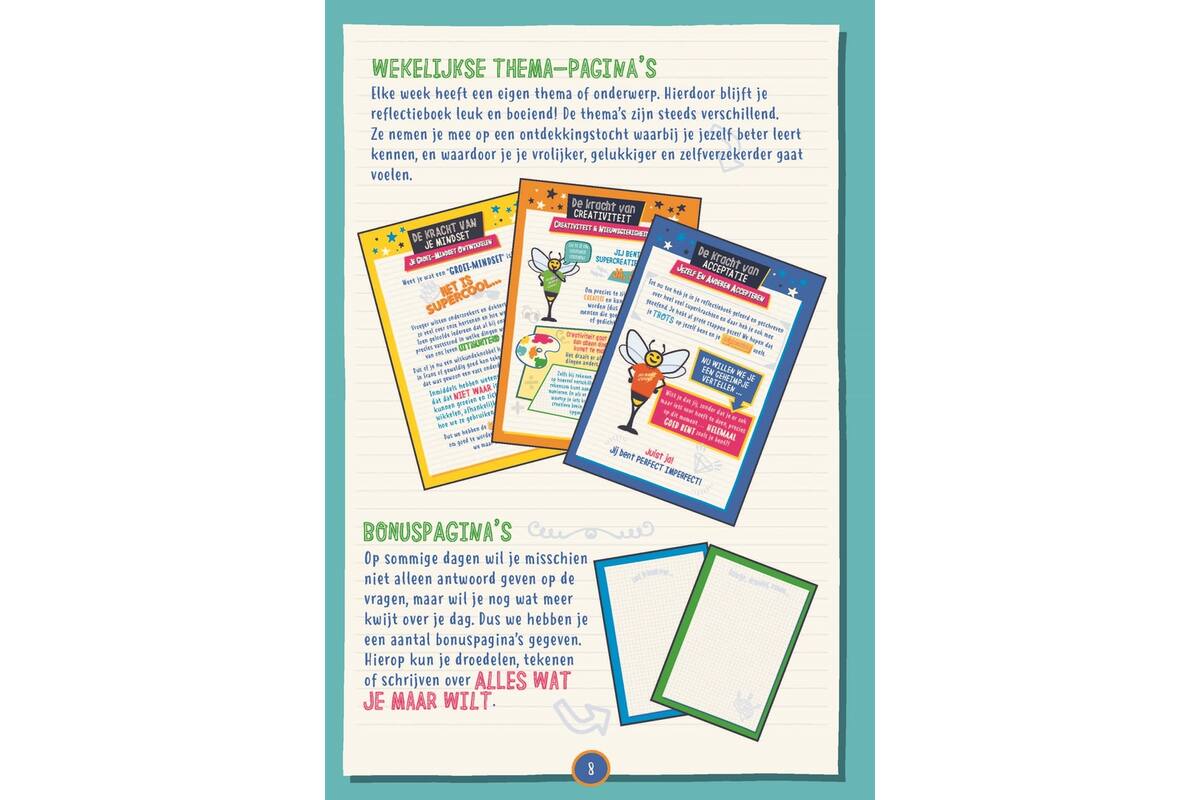 Sterk in je schoenen Reflectieboek schoolset 5 stuks
