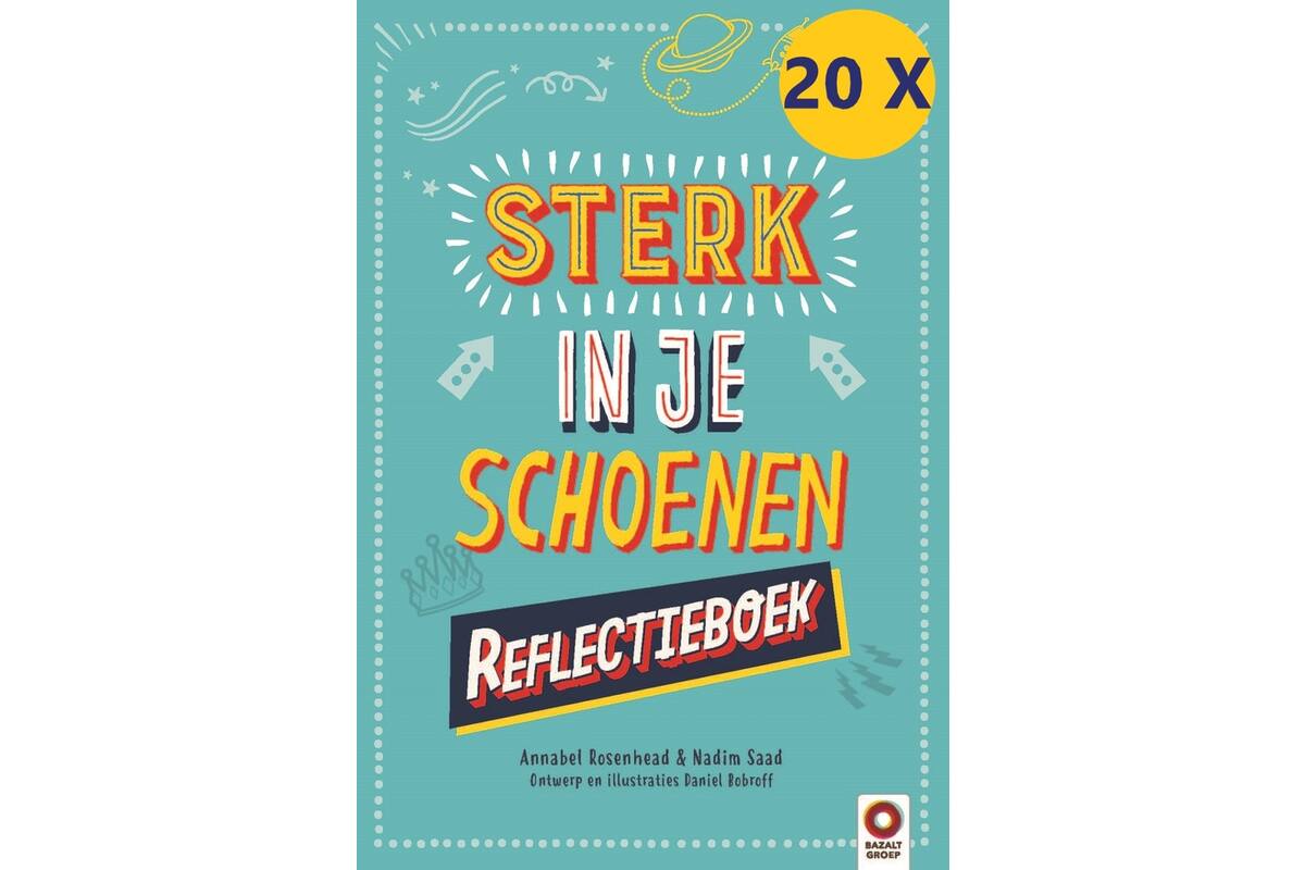 Sterk in je schoenen Reflectieboek schoolset 20 stuks