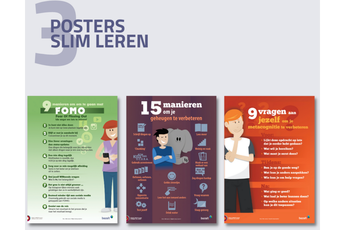 Posterset Slim leren (ongevouwen)