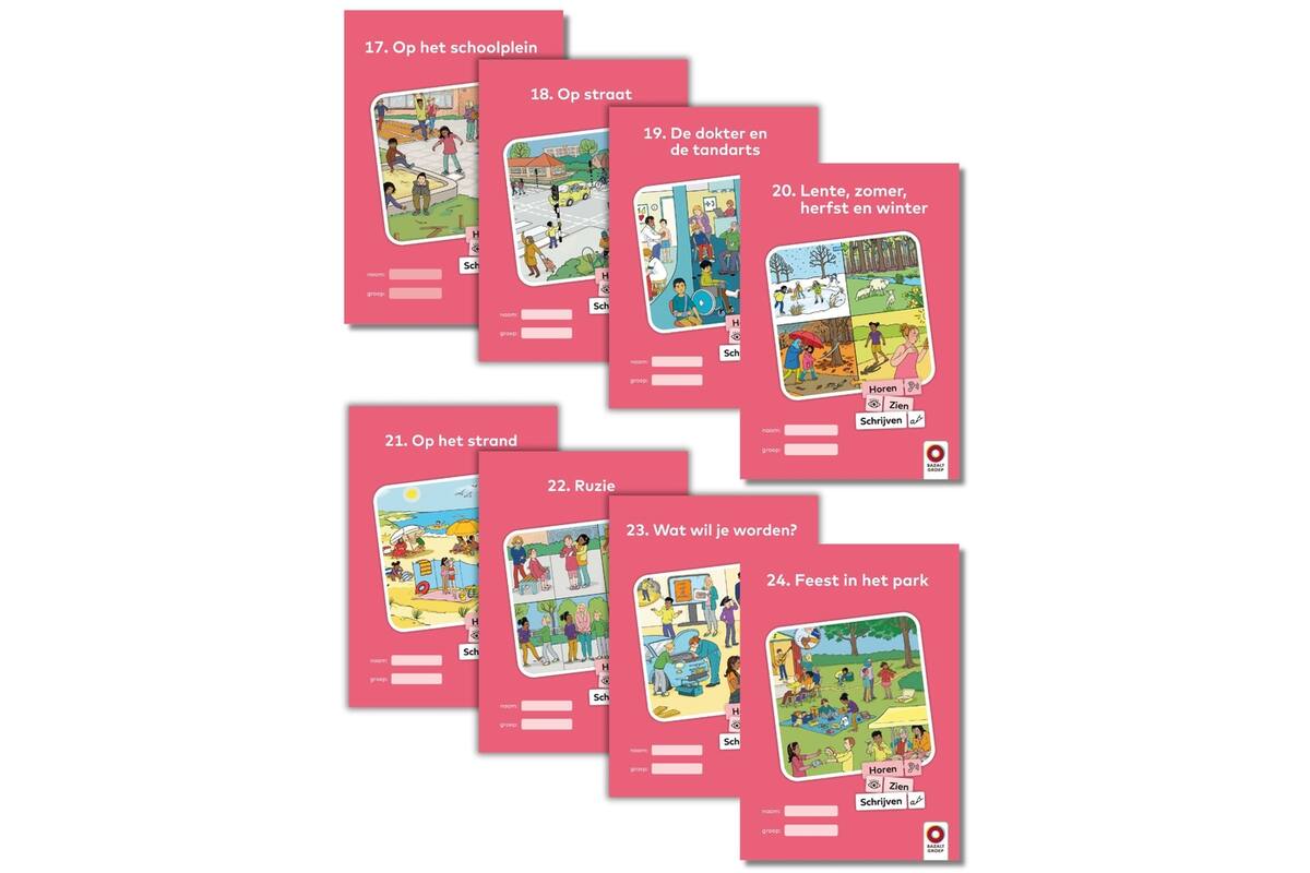 Horen, Zien en Schrijven 2 Werkboeken niveau 3 (17-24)