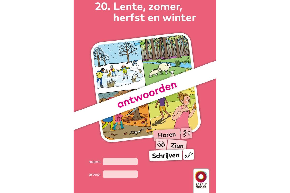 Horen, Zien en Schrijven 2 Antwoordenboek 20 (niveau 3)
