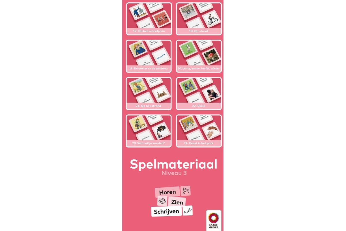 Horen, Zien en Schrijven 2 Spelmateriaal niveau 3