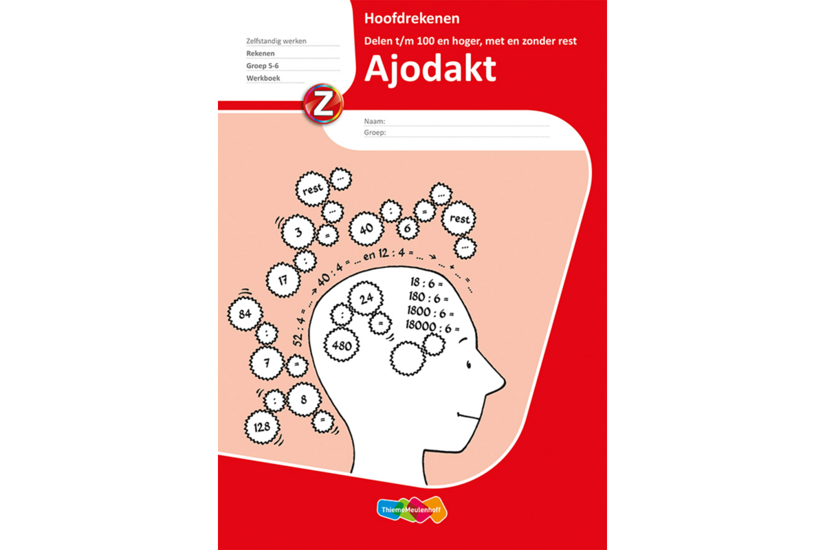 Hoofdrekenen delen t/m 100 en hoger met/zonder rest werkboek groep 5-6 (5 stuks)