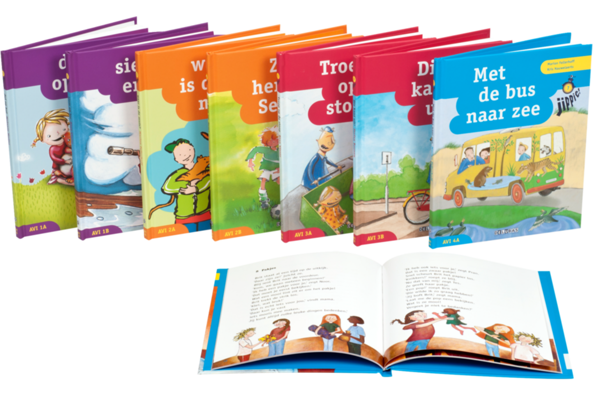 Jippie leesboek compleet (8 delen avi Start-M4)