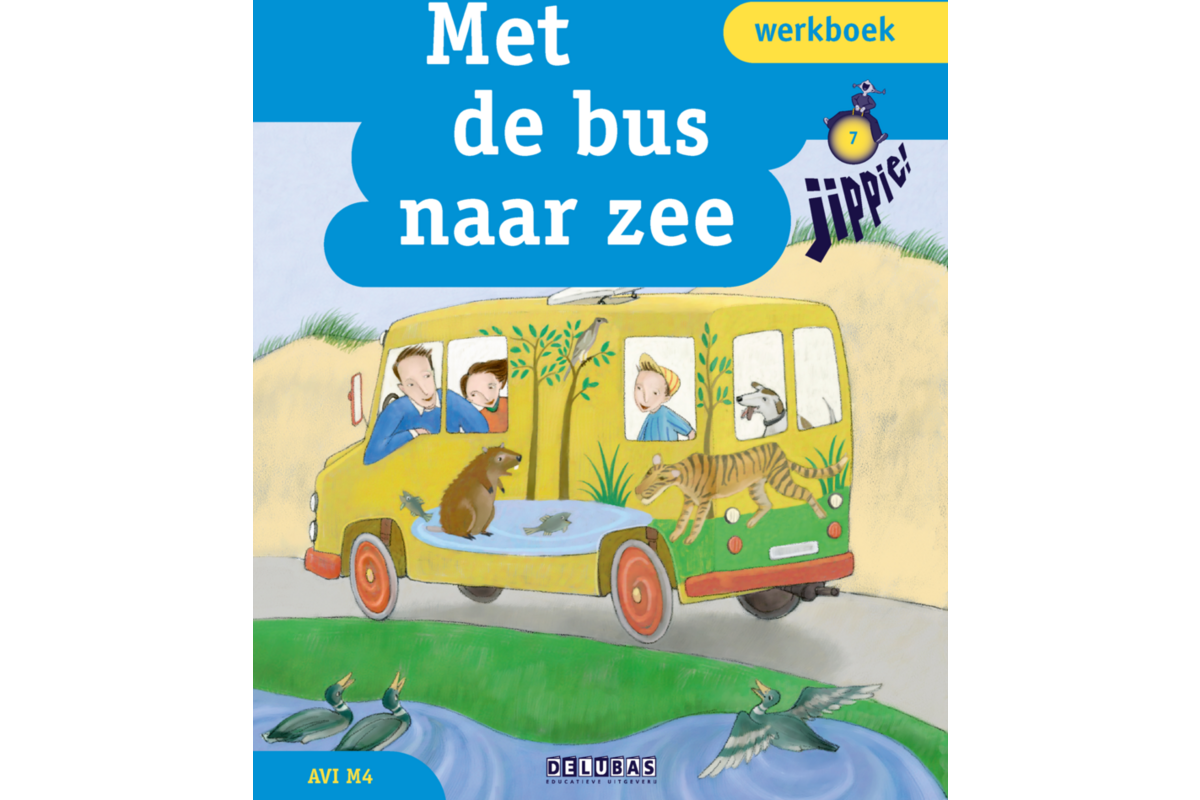 Jippie werkboek 7 - met de bus naar zee - avi M4 (5 stuks)