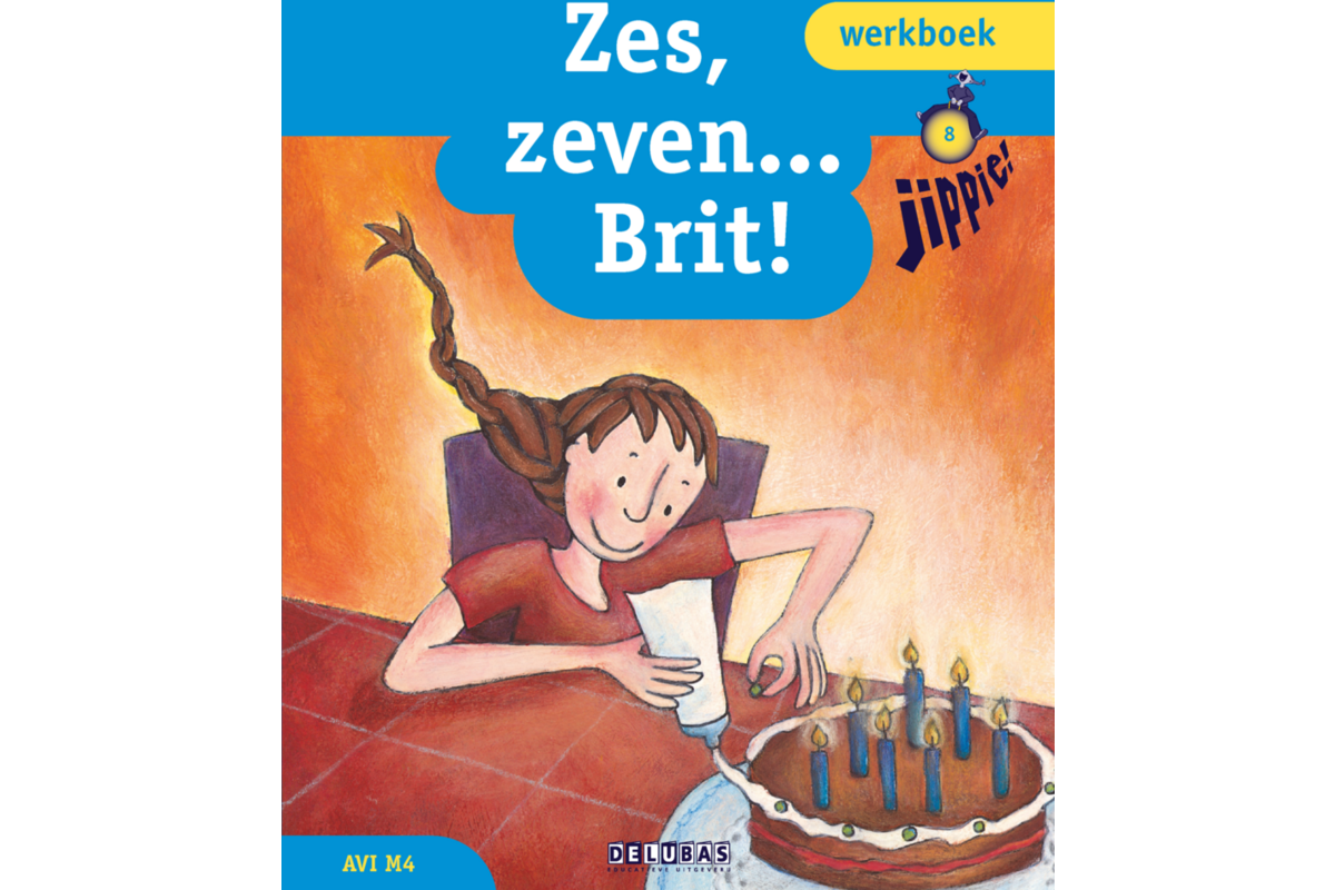 Jippie werkboek 8 - zes - zeven Brit - avi M4 (5 stuks)