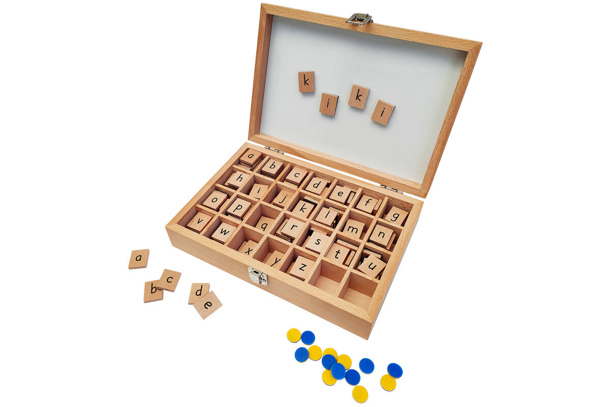 Atlantis Start letterdoos met magnetische letterblokjes en fiches