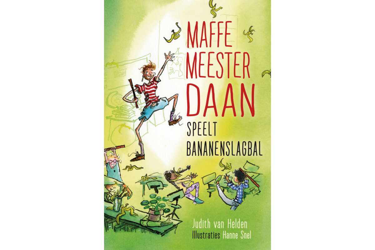 Maffe meester Daan speelt bananenslagbal