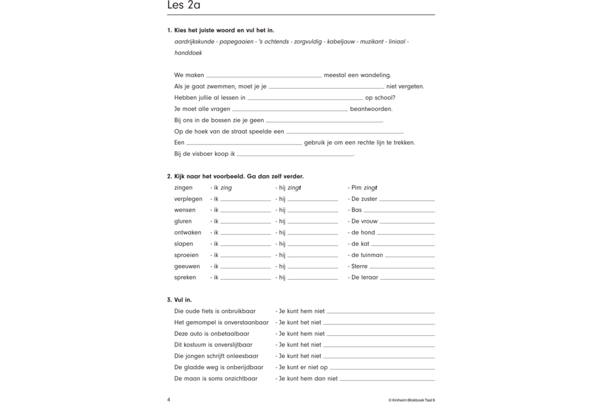 Blokboek taal groep 6 (5 stuks)