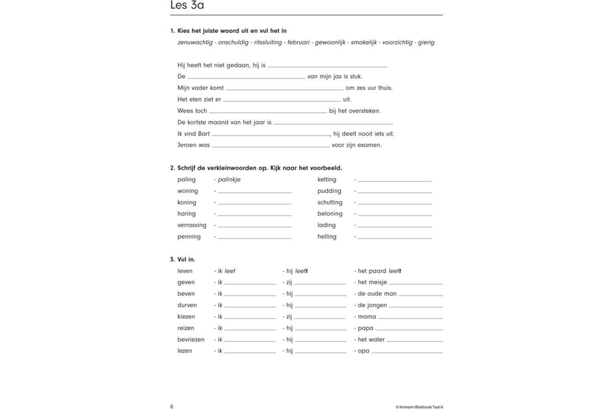 Blokboek taal groep 6 (5 stuks)