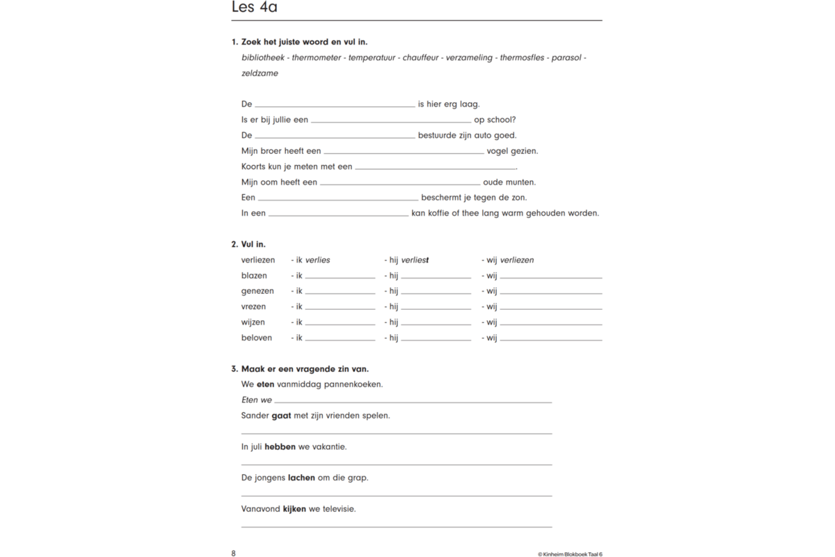 Blokboek taal groep 6 (5 stuks)