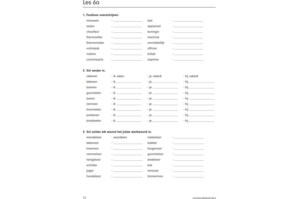 Blokboek taal groep 6 (5 stuks)