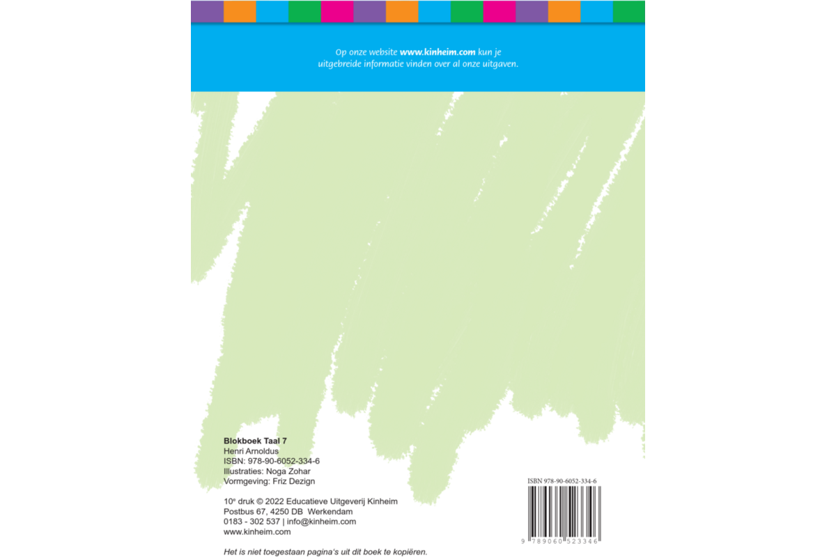 Blokboek taal groep 7 (5 stuks)