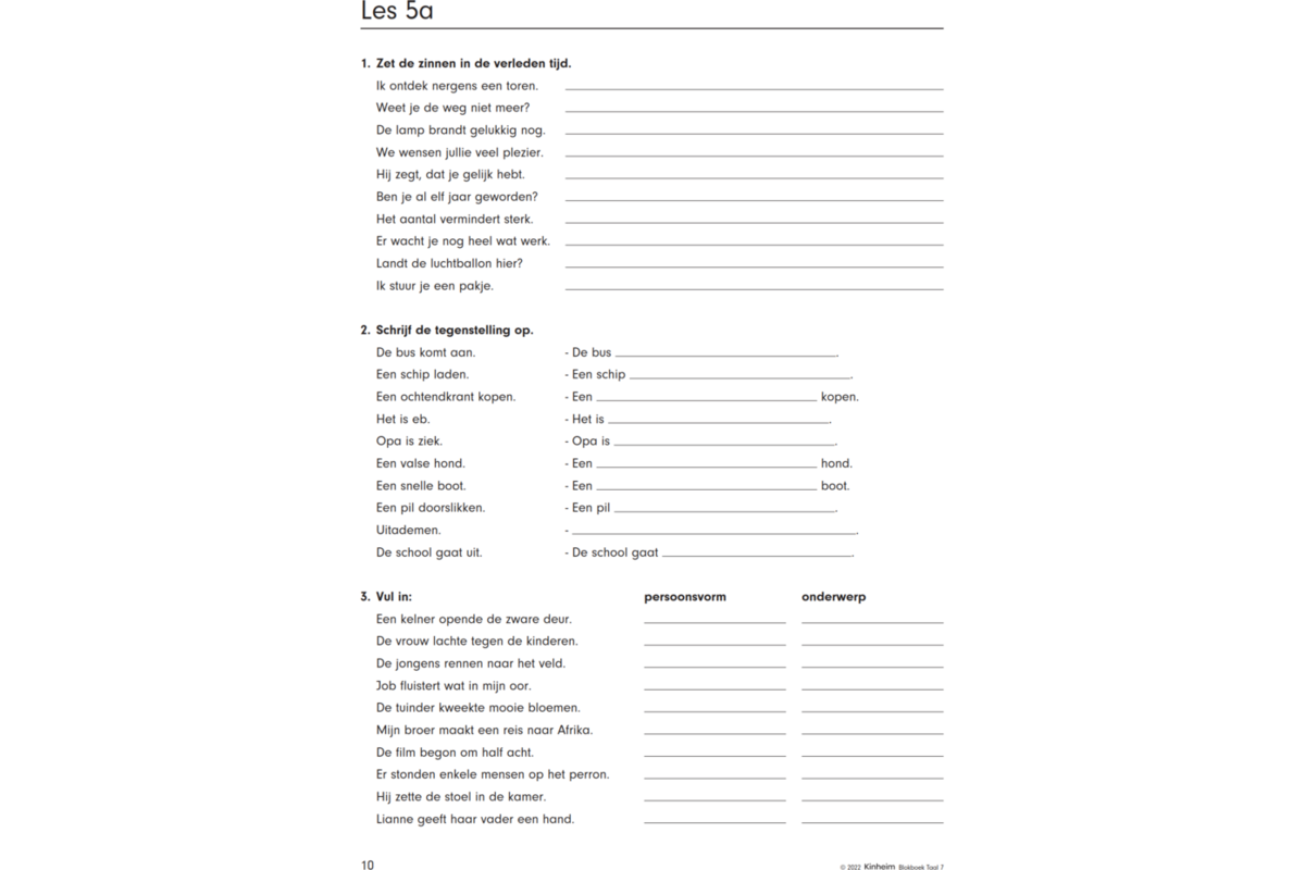 Blokboek taal groep 7 (5 stuks)