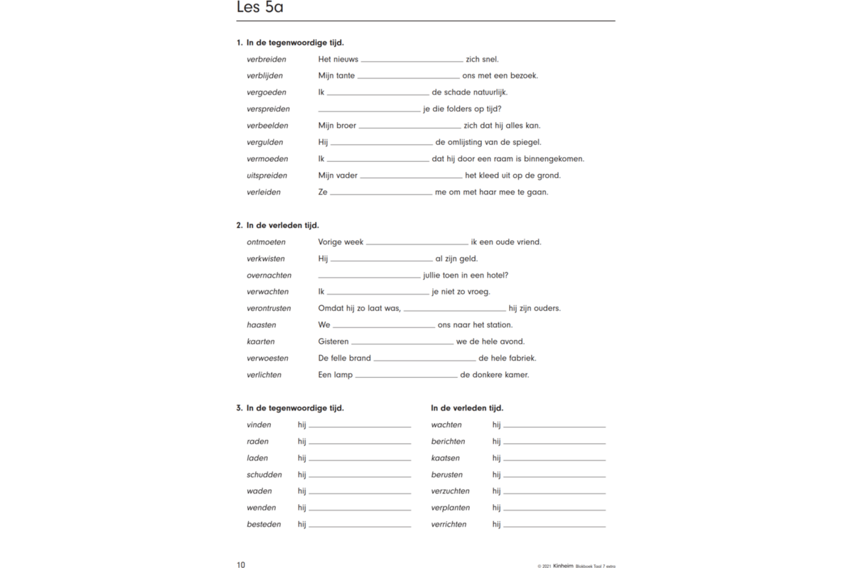 Blokboek taal groep 7 extra (5 stuks)