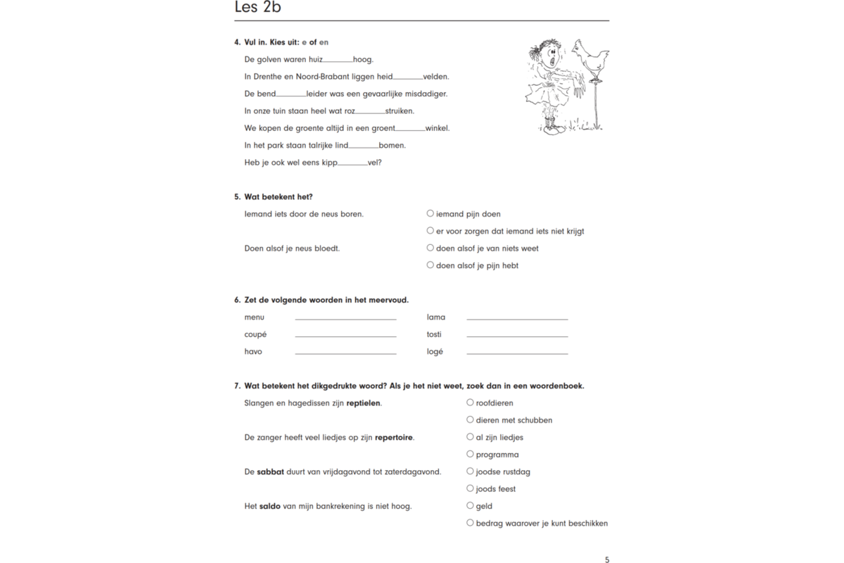 Blokboek taal groep 8 extra (5 stuks)