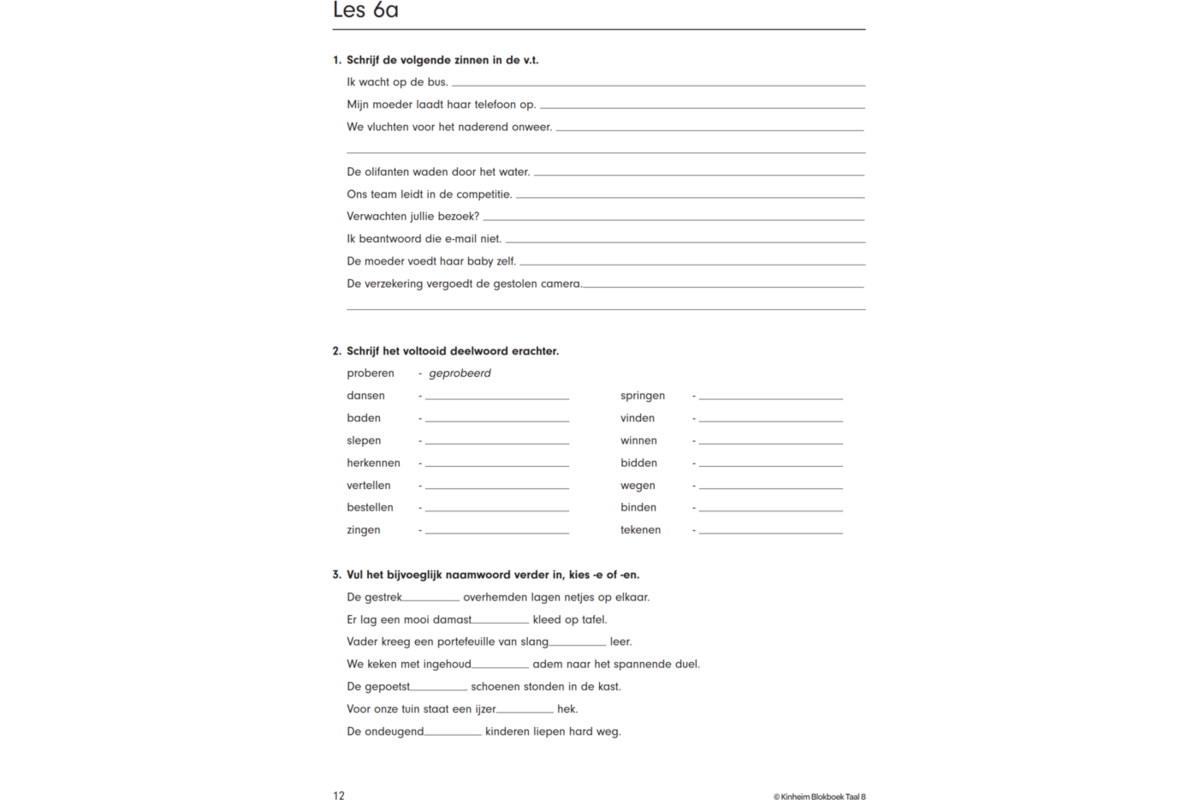 Blokboek taal groep 8 (5 stuks)