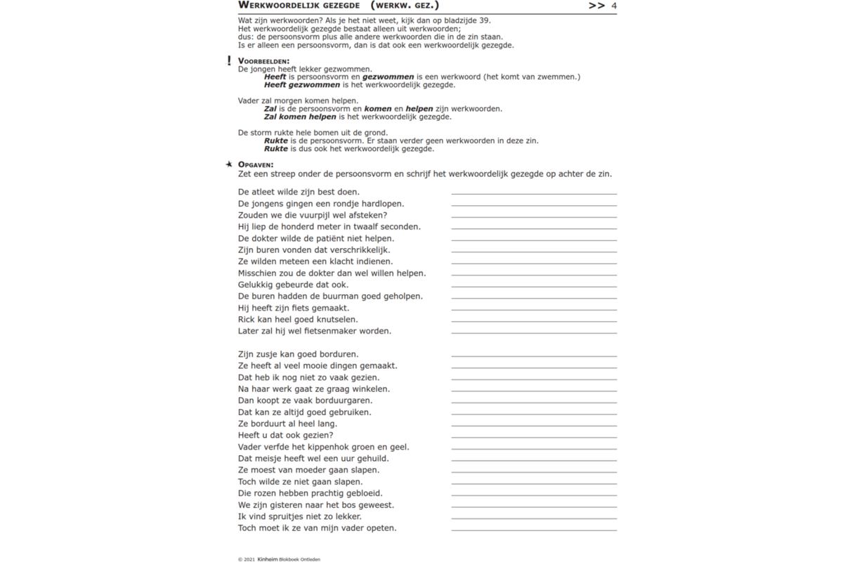 Blokboek ontleden (5 stuks)