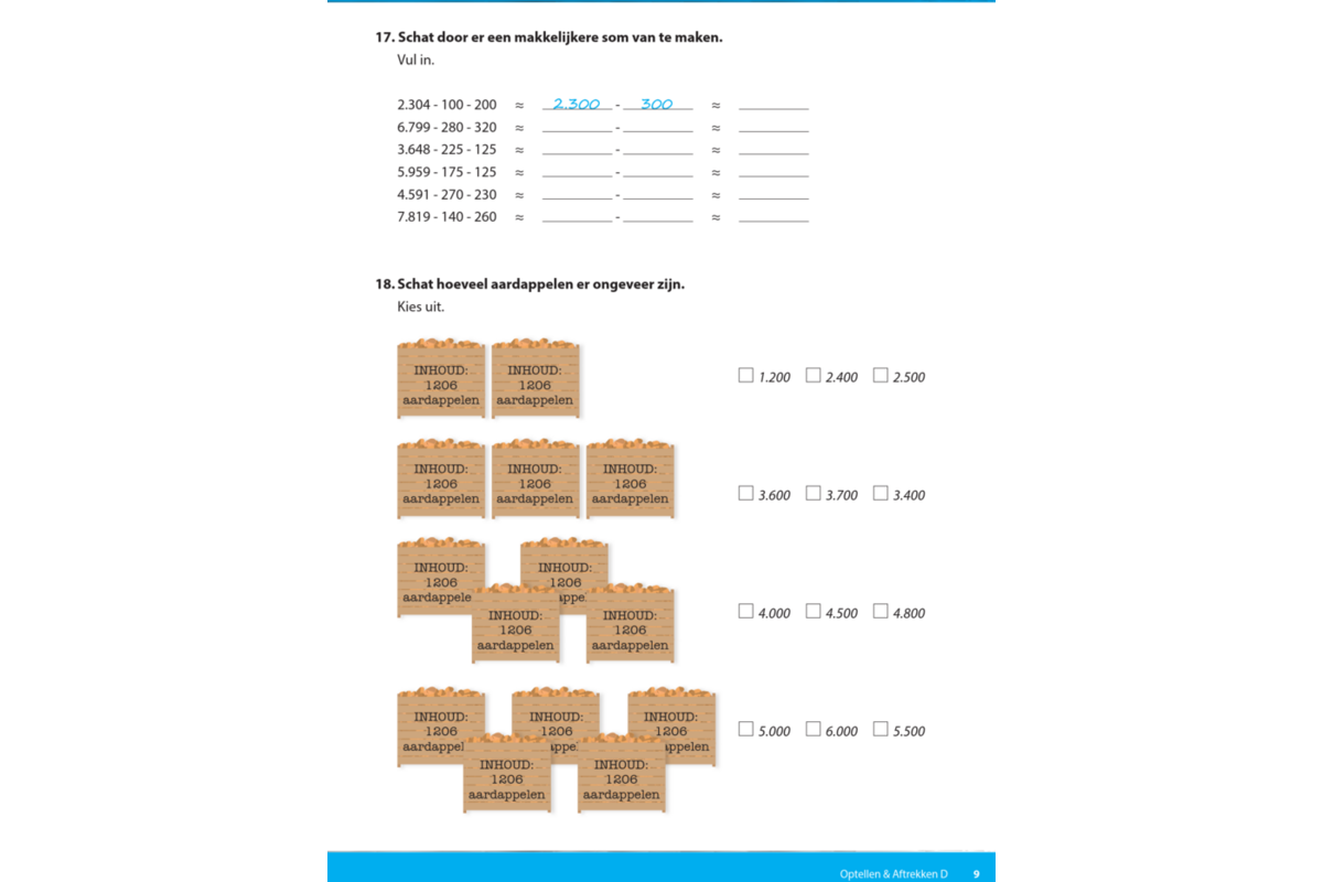Kerndoeltrainer Optellen & Aftrekken D (5 stuks)