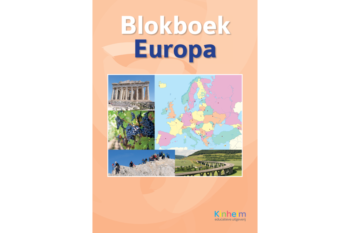 Blokboek aardrijkskunde Europa (5 stuks)