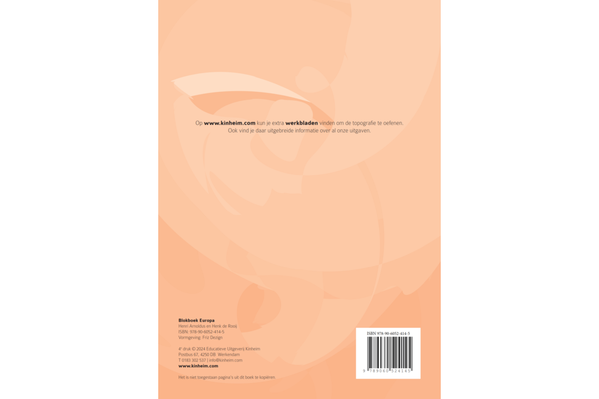 Blokboek aardrijkskunde Europa (5 stuks)
