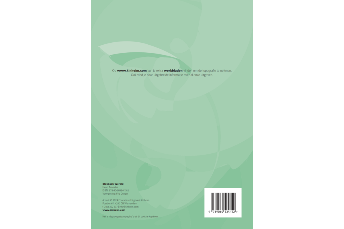 Blokboek aardrijkskunde wereld (5 stuks)
