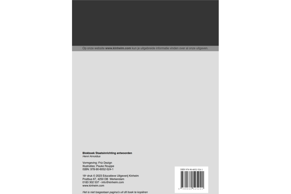 Blokboek staatsinrichting antwoorden