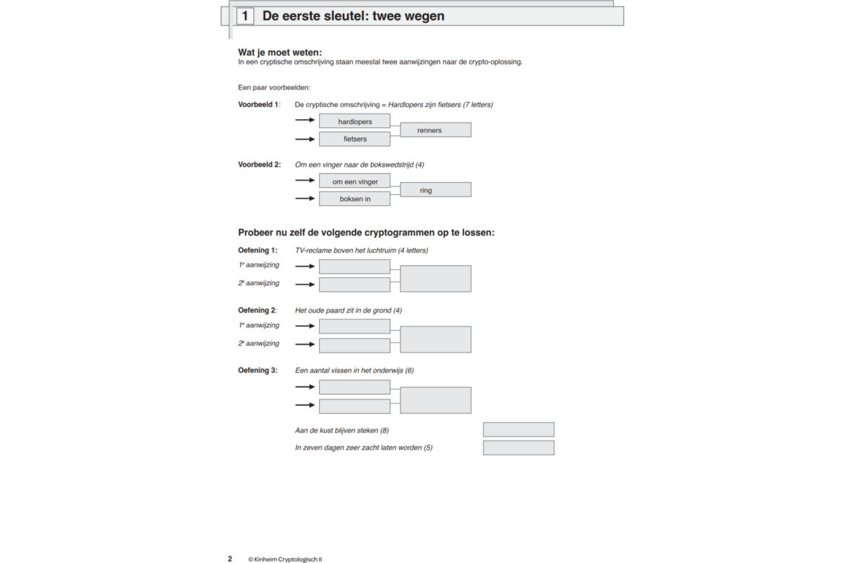 Cryptologisch 2 (incl. antw.) (5 stuks)