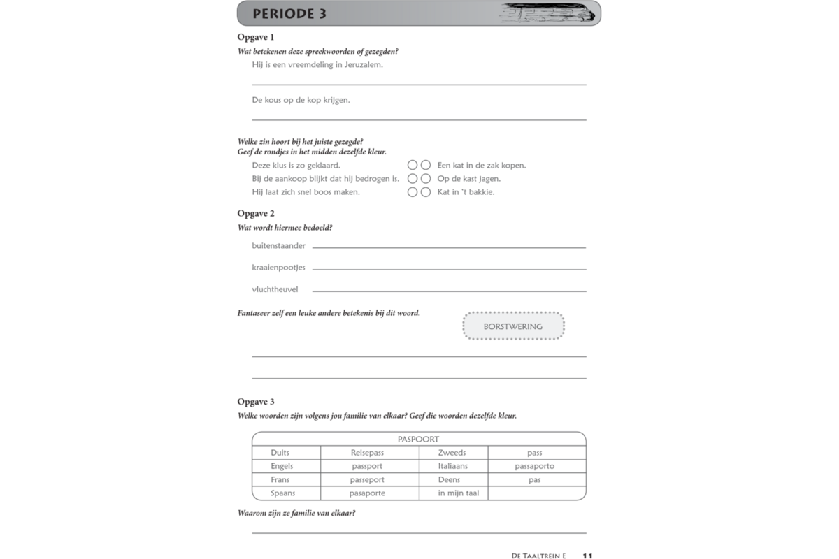 Taaltrein E groep 8 (5 stuks)
