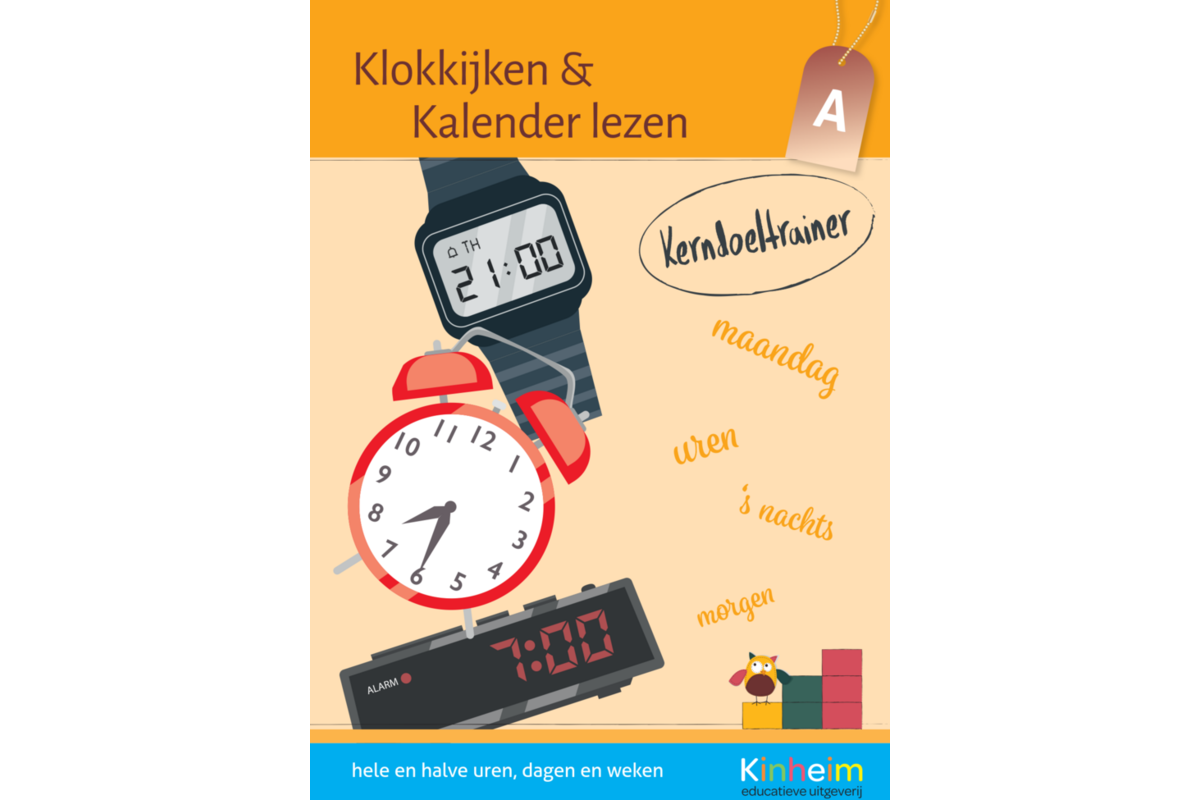 Kerndoeltrainer Klokkijken & Kalender lezen A (5 stuks)