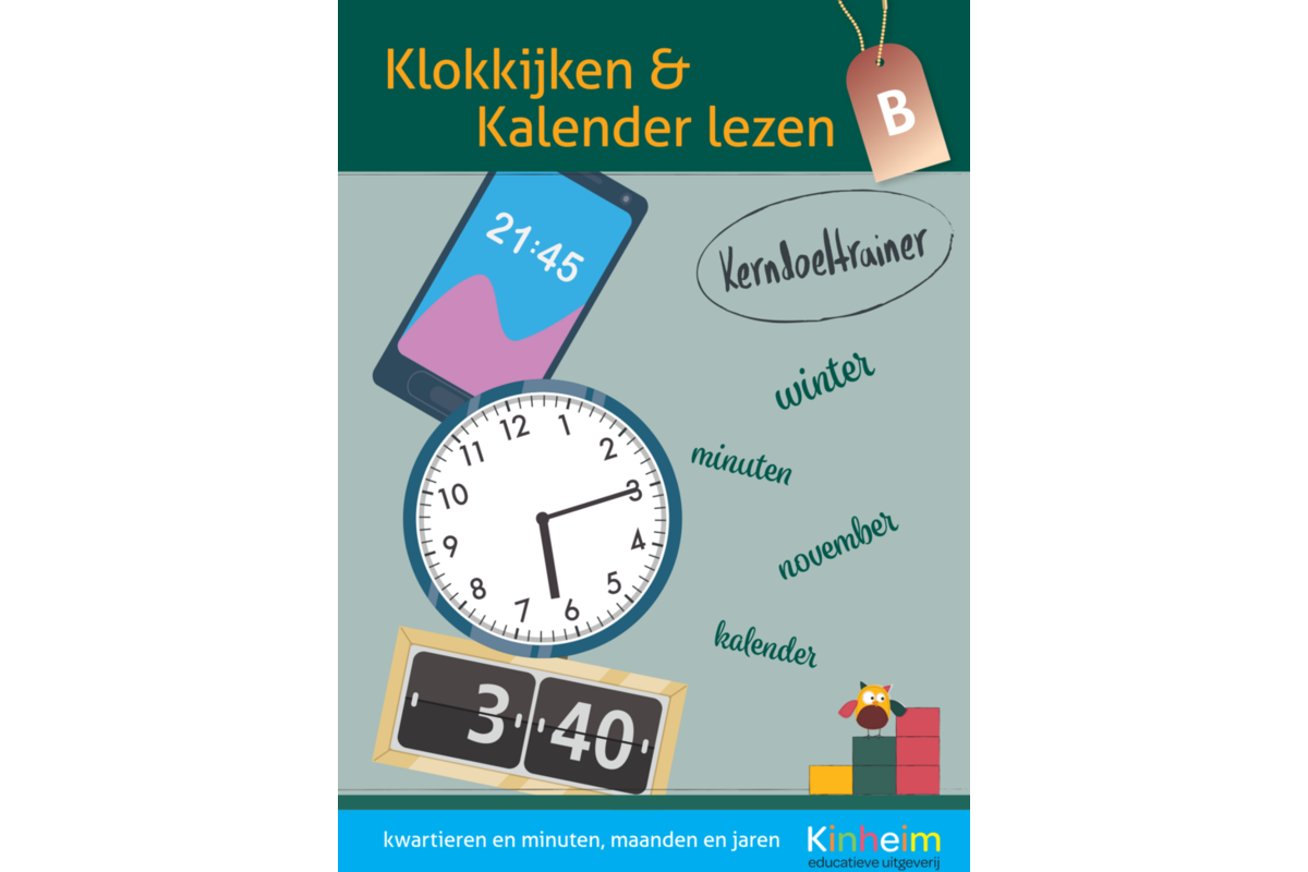 Kerndoeltrainer Klokkijken & Kalender lezen B (5 stuks)