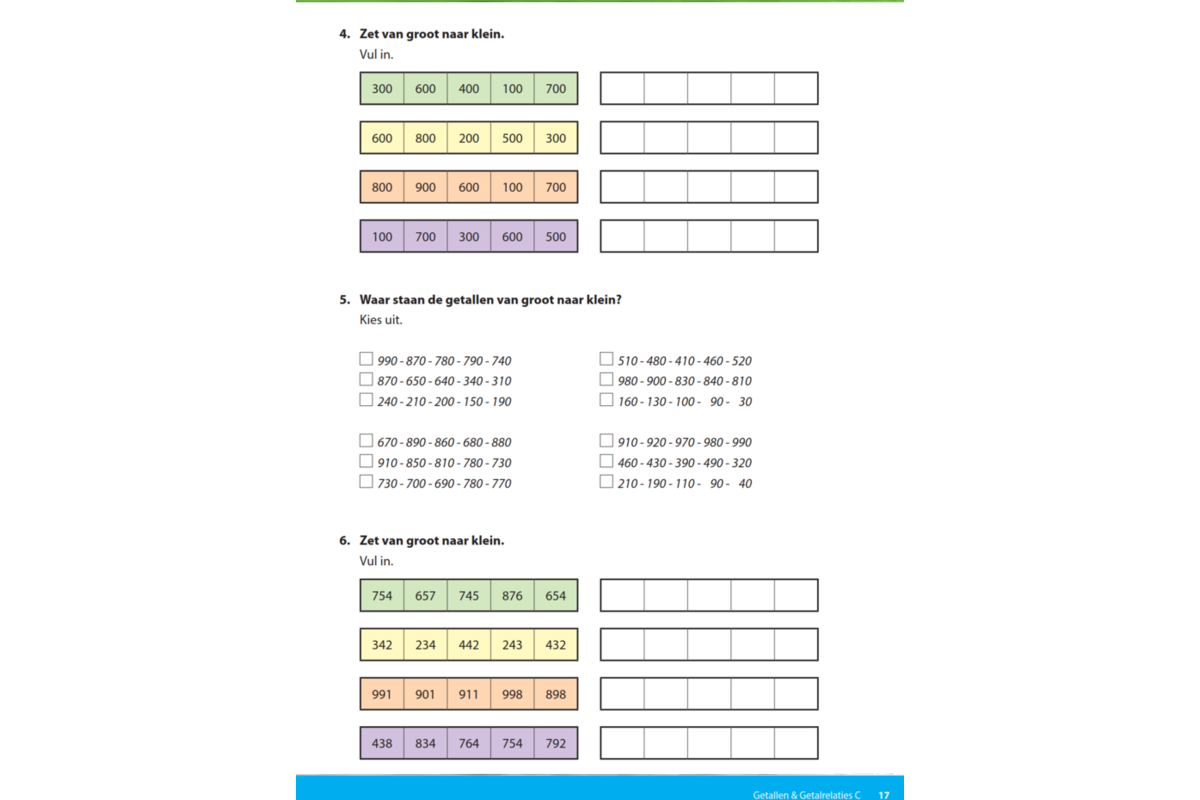 Kerndoeltrainer Getallen & Getalrelaties C (5 stuks)