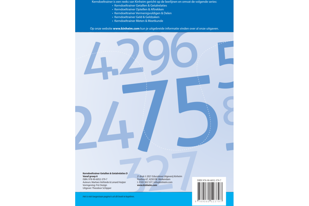 Kerndoeltrainer Getallen & Getalrelaties D (5 stuks)