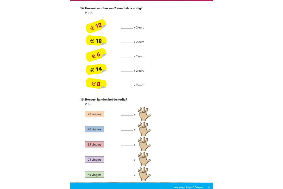Kerndoeltrainer Vermenigvuldigen & Delen A (5 stuks)