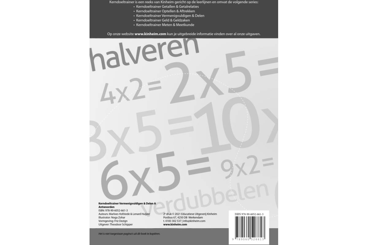 Kerndoeltrainer Vermenigvuldigen & Delen A antwoorden