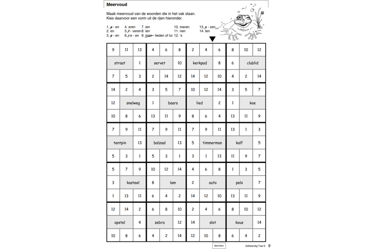 Zelfstandig taal 6 werkboek