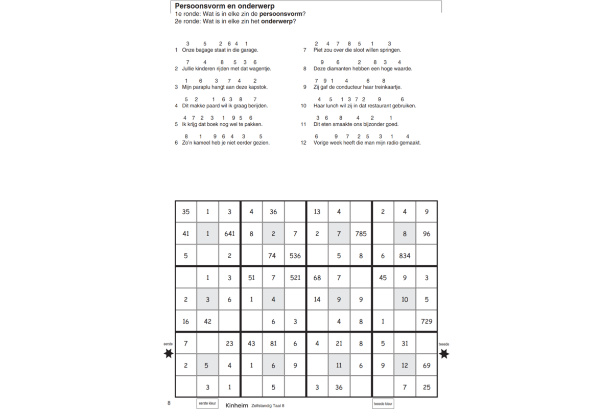 Zelfstandig taal 8 werkboek (5 stuks)