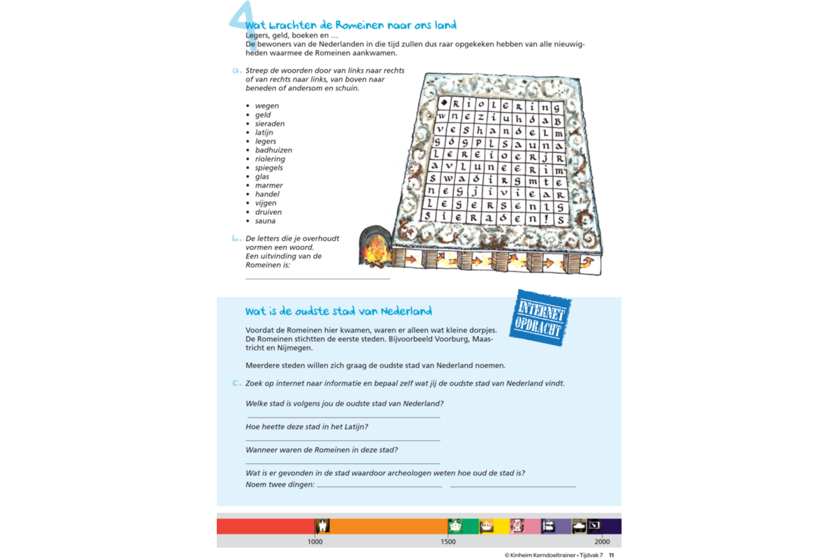 Kerndoeltrainer Tijdvak werkboek groep 7 (5 stuks)