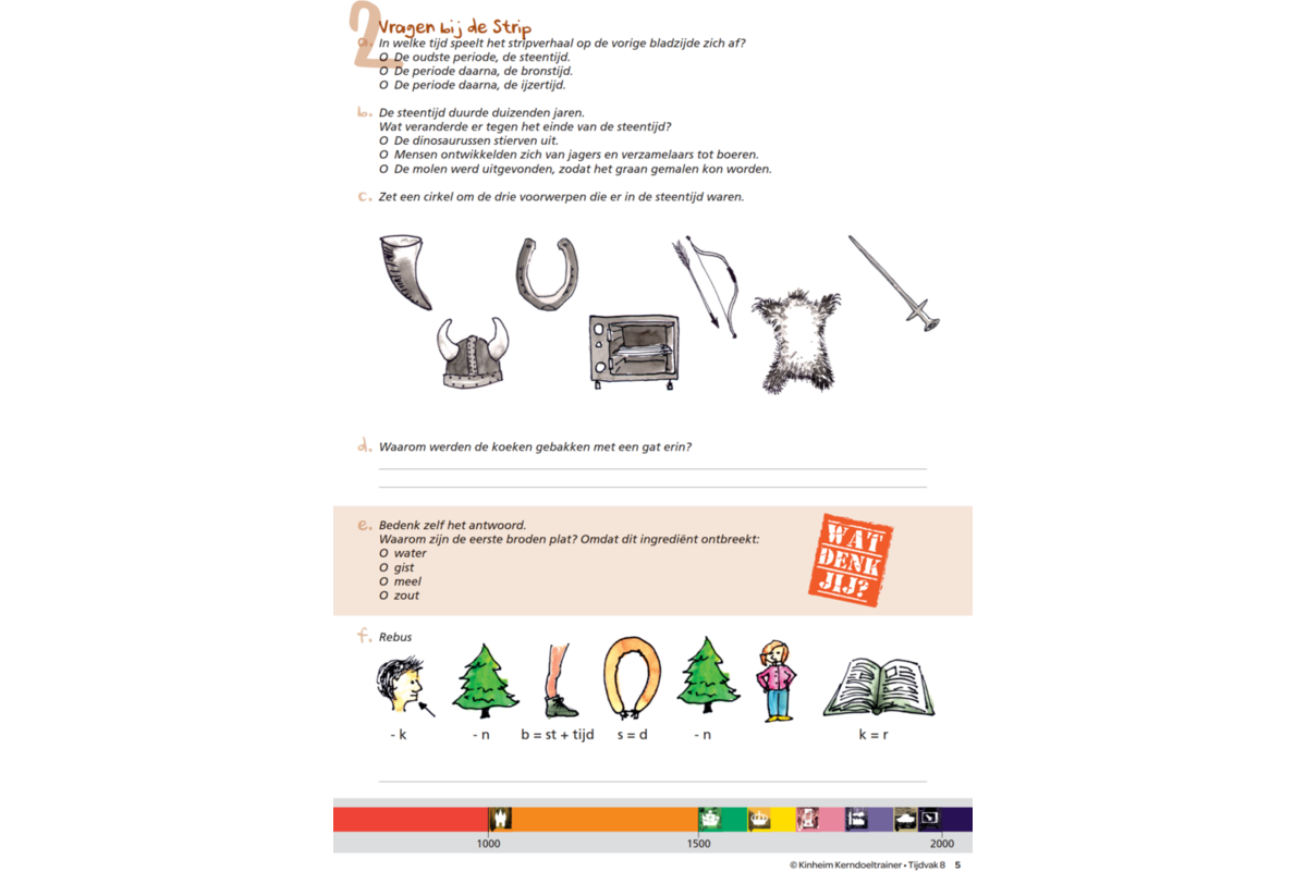Kerndoeltrainer Tijdvak werkboek groep 8 (5 stuks)
